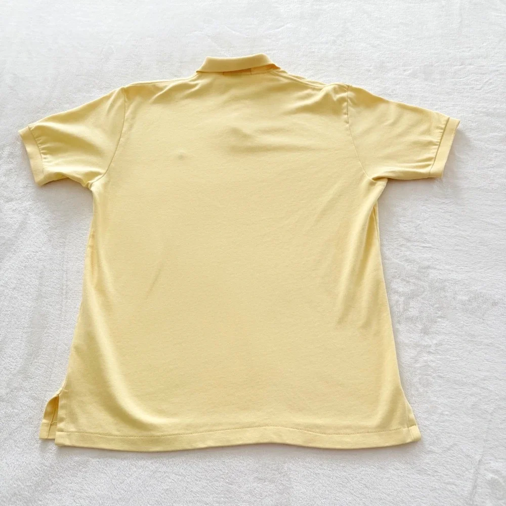 Polo Ralph Lauren Polo Shirt Mens Medium Yellow Excellent Classic Fit Cotton